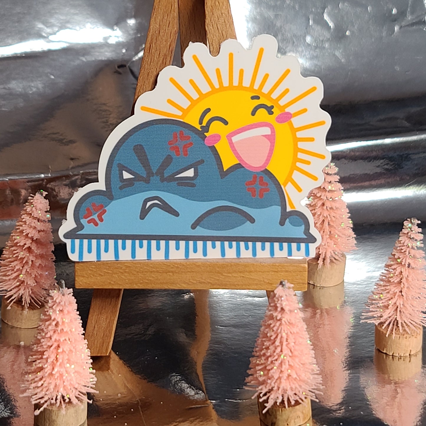Bookish Series - Grumpy x Sunshine - Handmade Vinyl Sticker