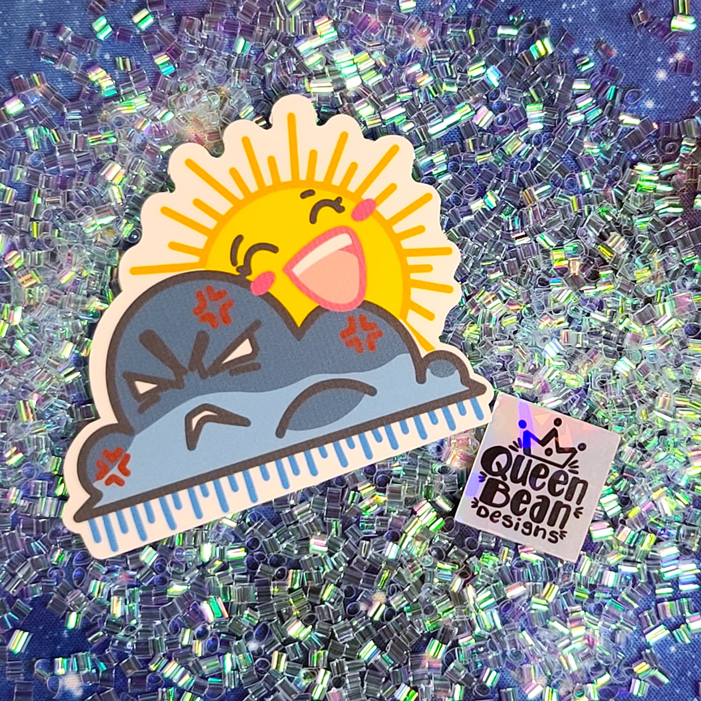 Bookish Series - Grumpy x Sunshine - Handmade Vinyl Sticker