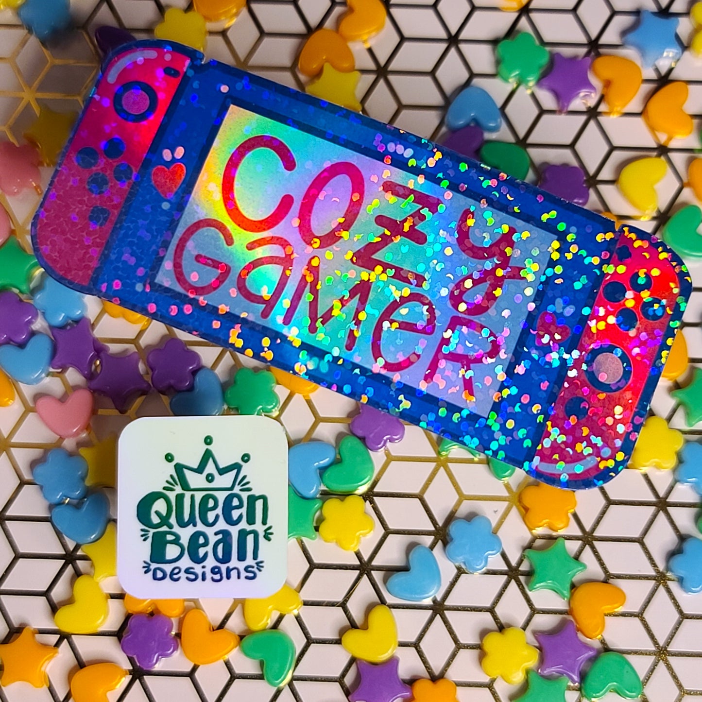 Cozy Gamer Series - Cozy Gamer Video Game - Handmade Vinyl Sticker