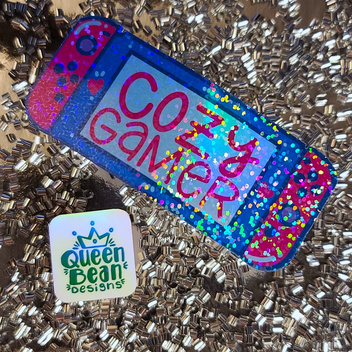 Cozy Gamer Series - Cozy Gamer Video Game - Handmade Vinyl Sticker