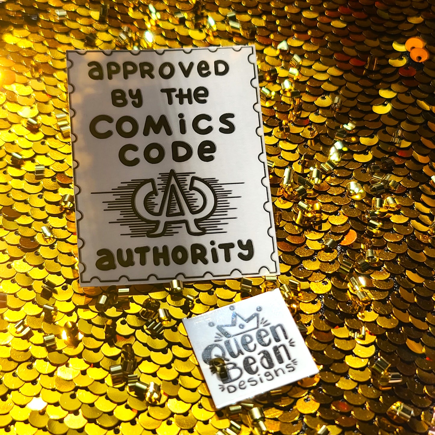 Bookish Series - CCA Approved by the Comic Code Authority - Handmade Vinyl Sticker