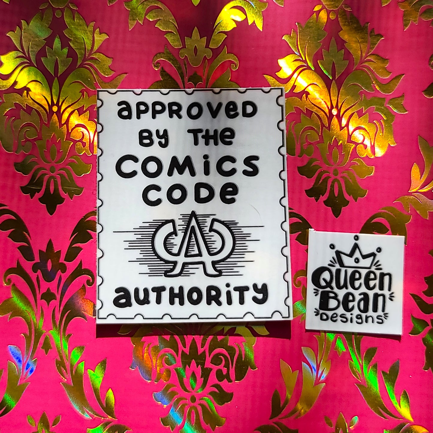 Bookish Series - CCA Approved by the Comic Code Authority - Handmade Vinyl Sticker