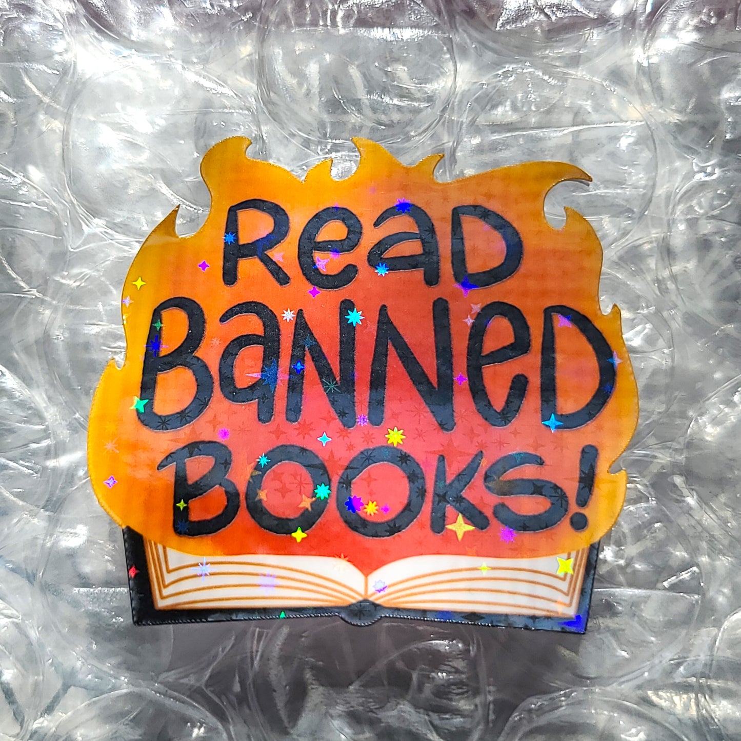 Bookish Series - Read Banned Books - Handmade Vinyl Sticker