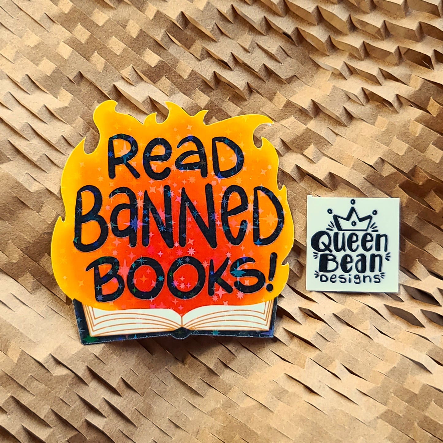 Bookish Series - Read Banned Books - Handmade Vinyl Sticker