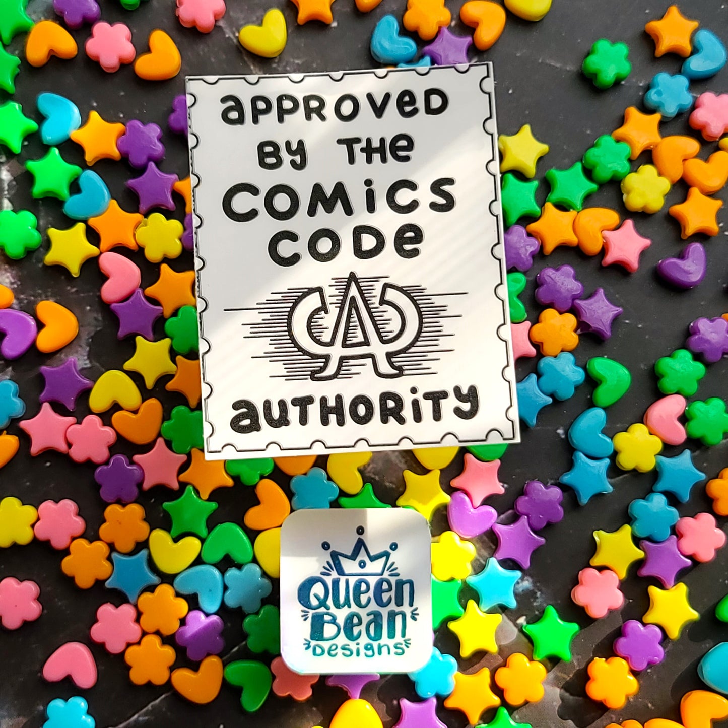 Bookish Series - CCA Approved by the Comic Code Authority - Handmade Vinyl Sticker