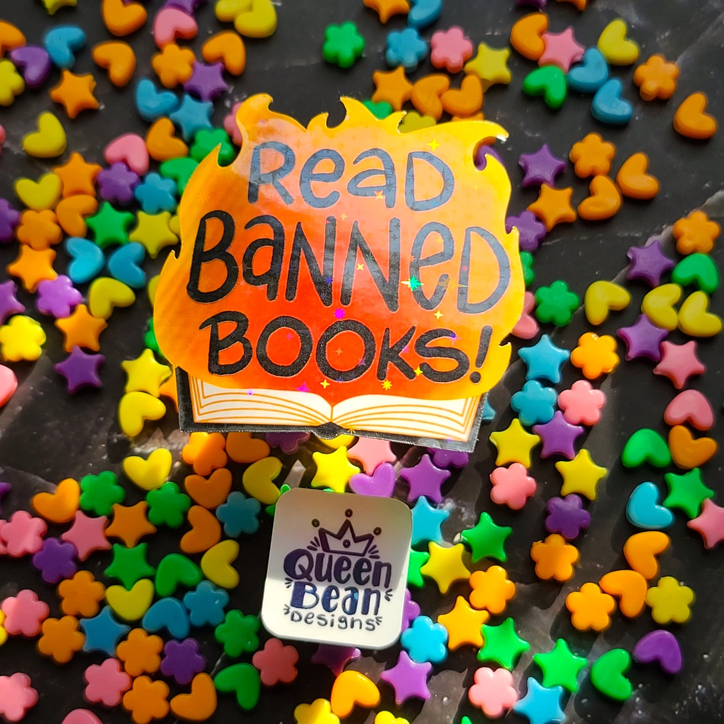 Bookish Series - Read Banned Books - Handmade Vinyl Sticker