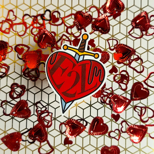 Bookish Series - E2L- Enemies to Lovers - Handmade Vinyl Sticker