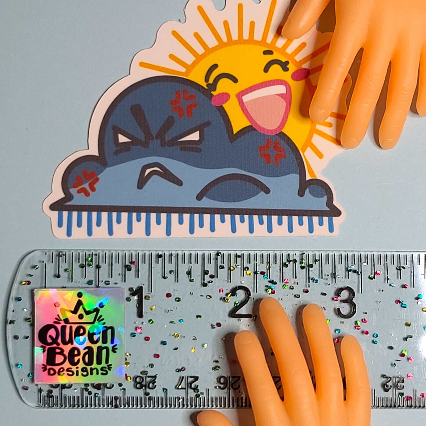 Bookish Series - Grumpy x Sunshine - Handmade Vinyl Sticker