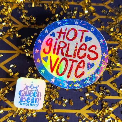 Girl Power Series - Hot Girlies Vote - Hanadmade Vinyl Sticker