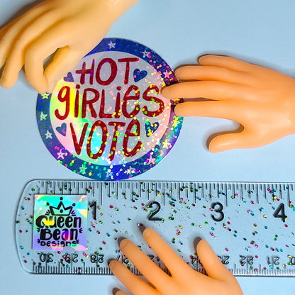 Girl Power Series - Hot Girlies Vote - Hanadmade Vinyl Sticker
