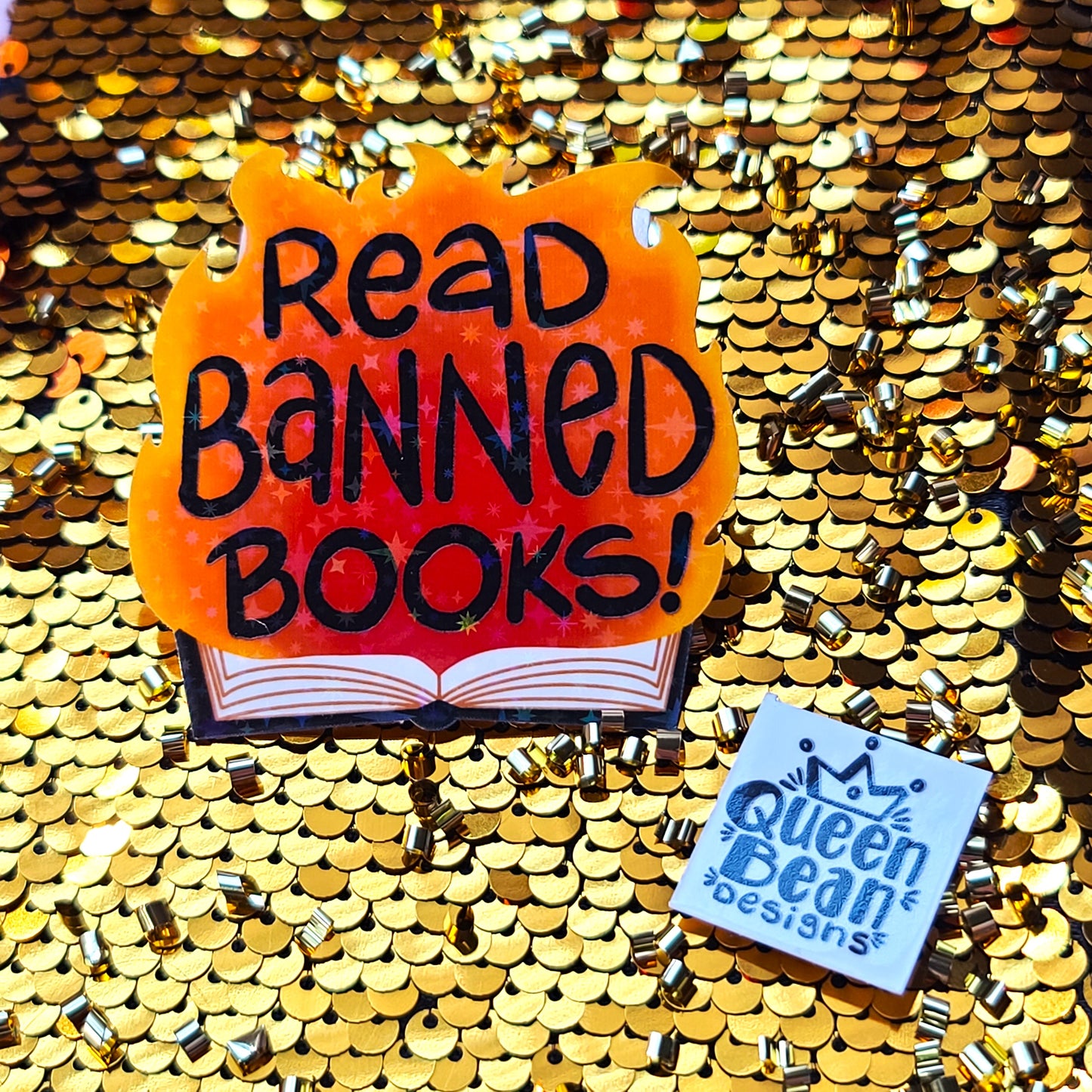 Bookish Series - Read Banned Books - Handmade Vinyl Sticker