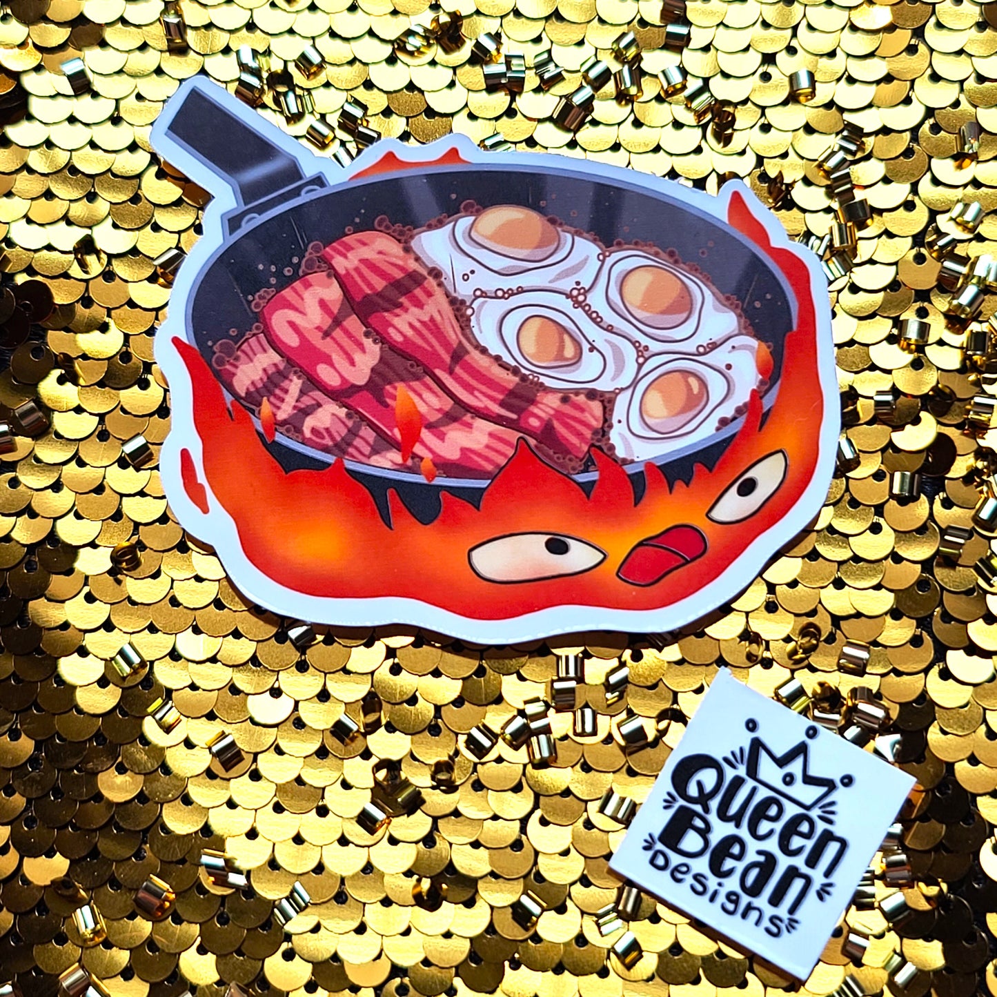 Fangirl Series - Ghibli Inspired - All Powerful Fire Demon Friend - Handmade Vinyl Sticker