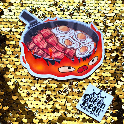 Fangirl Series - Ghibli Inspired - All Powerful Fire Demon Friend - Handmade Vinyl Sticker