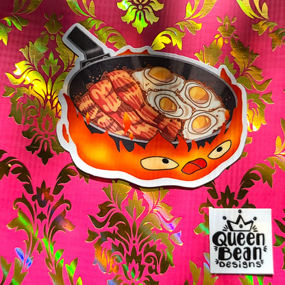 Fangirl Series - Ghibli Inspired - All Powerful Fire Demon Friend - Handmade Vinyl Sticker