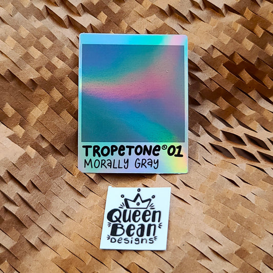 Bookish Series - Tropetone 01 Morally Gray - Handmade Book Lover Vinyl Sticker