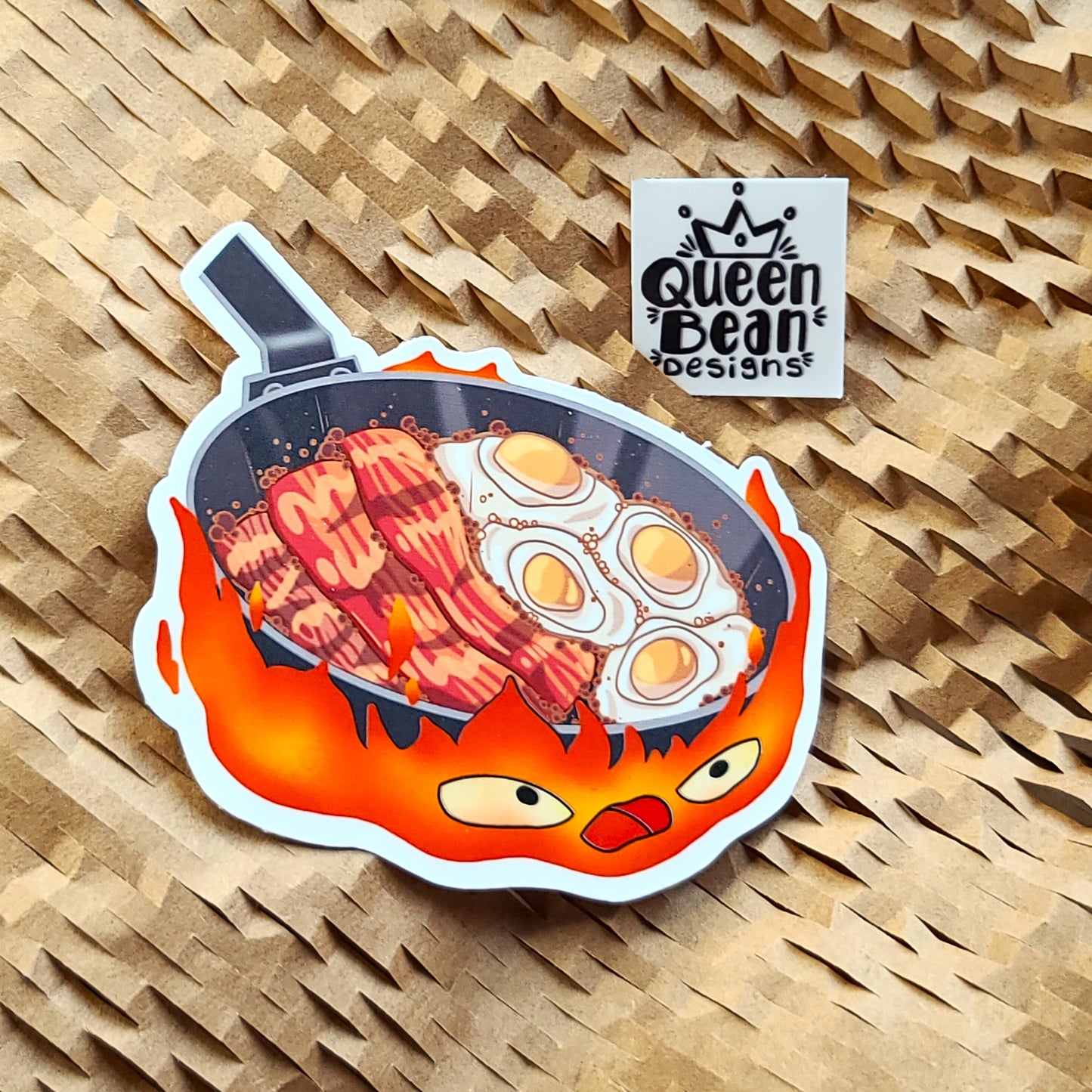 Fangirl Series - Ghibli Inspired - All Powerful Fire Demon Friend - Handmade Vinyl Sticker