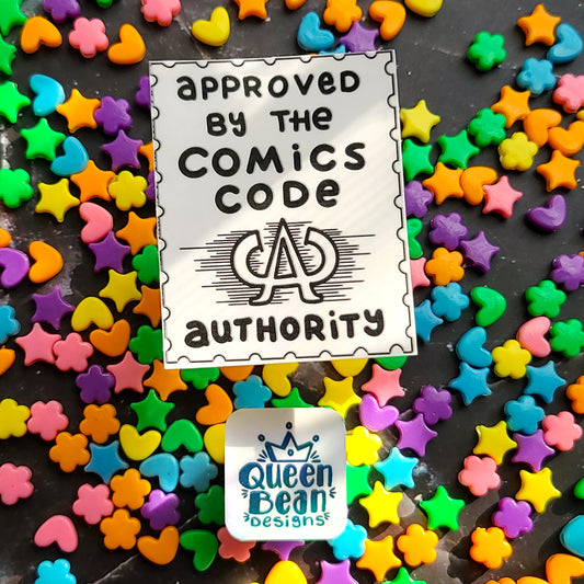 Bookish Series - CCA Approved by the Comic Code Authority - Handmade Vinyl Sticker